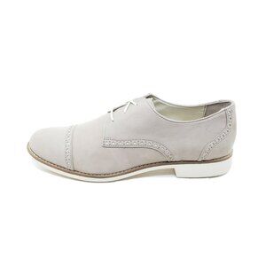 Cole Haan Gramercy Womens Leather Oxford Dress Shoes Beige Cap Toe 10 B